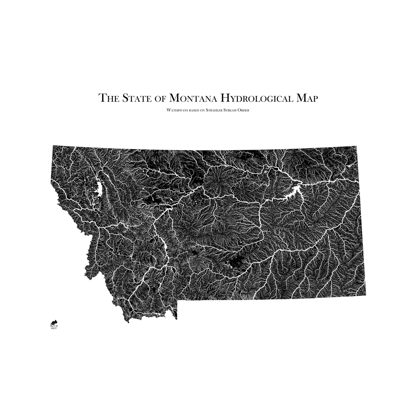 Montana Hydrological Map