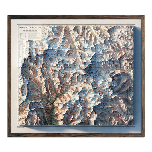 Mt. Everest Region Map - 1975