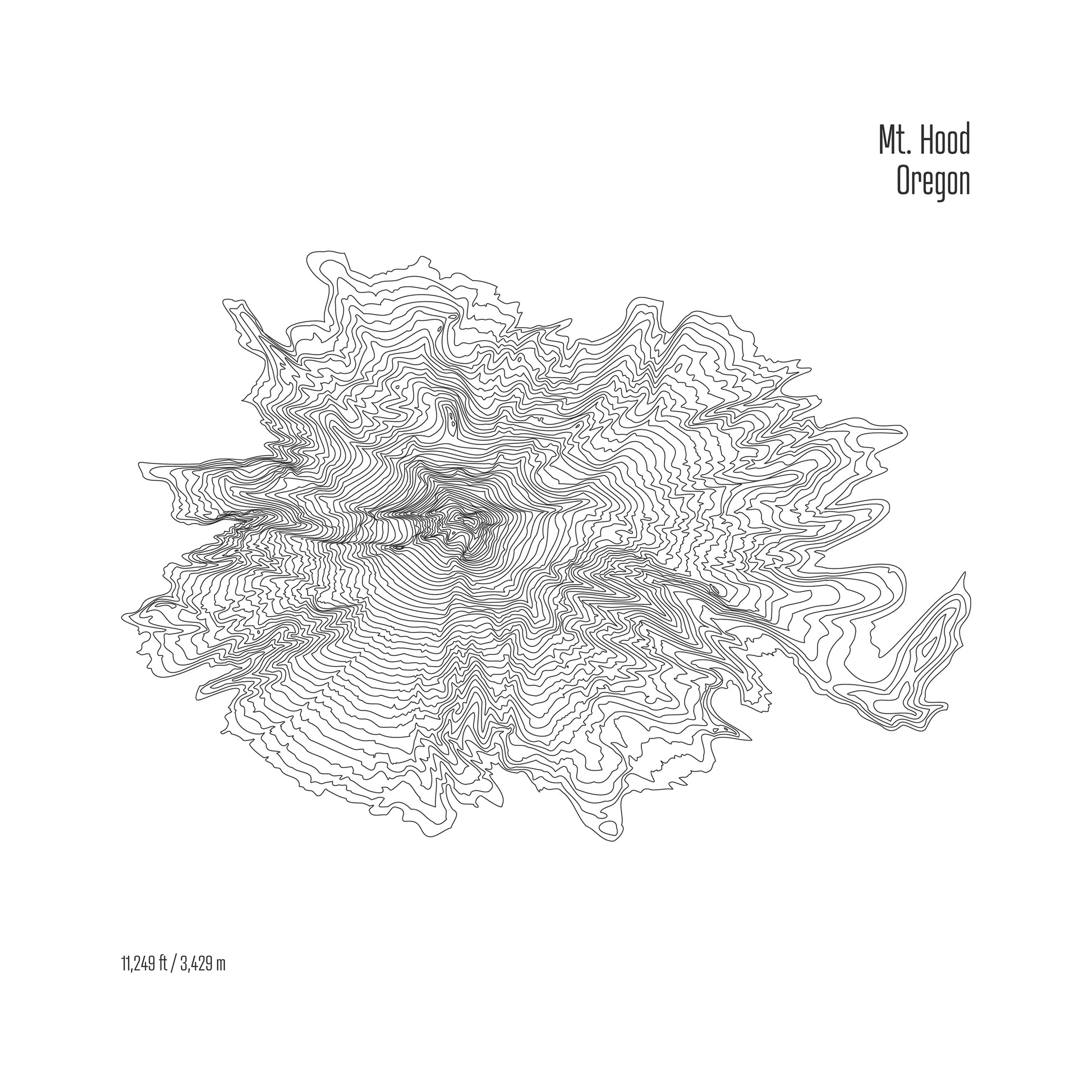 Mt Hood Topo Map