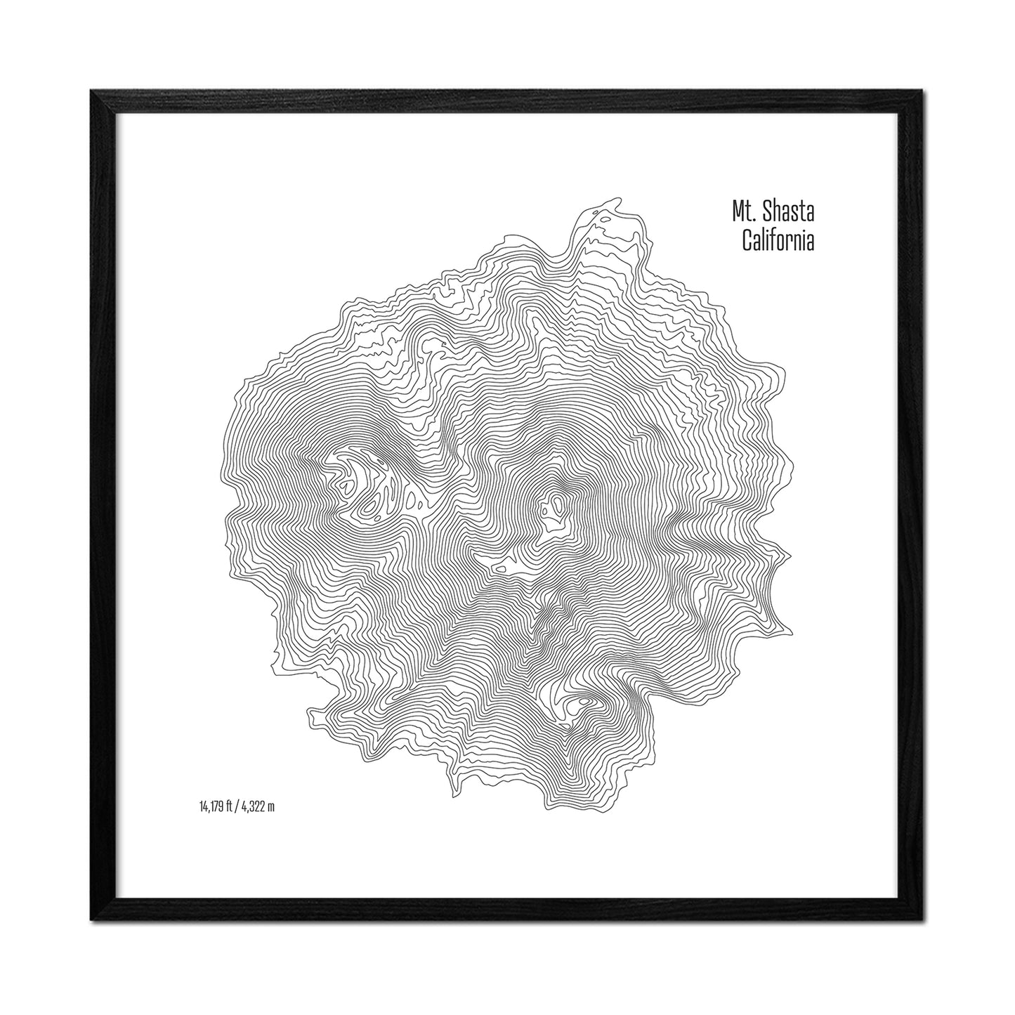 Mt Shasta Topo Map