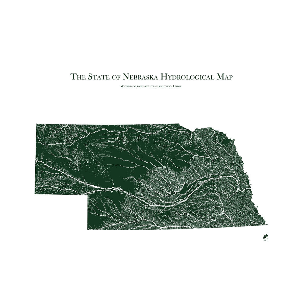 Nebraska Rivers Map