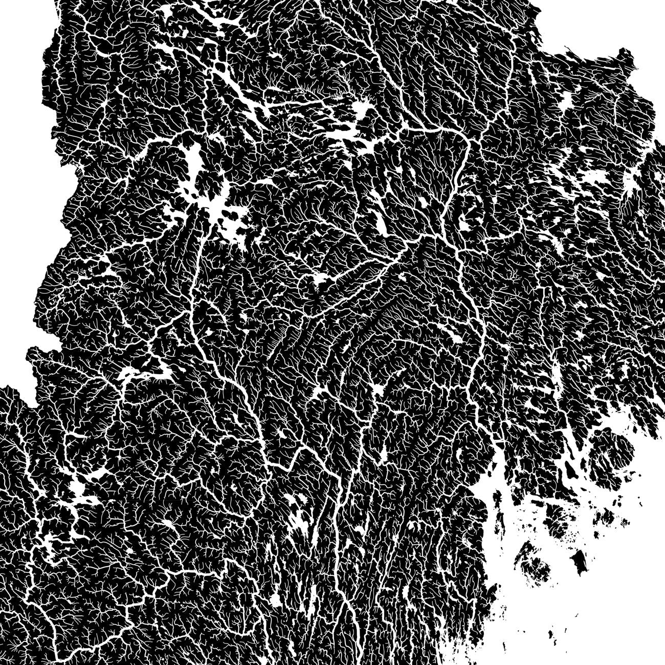 New England Regional Hydrological Map