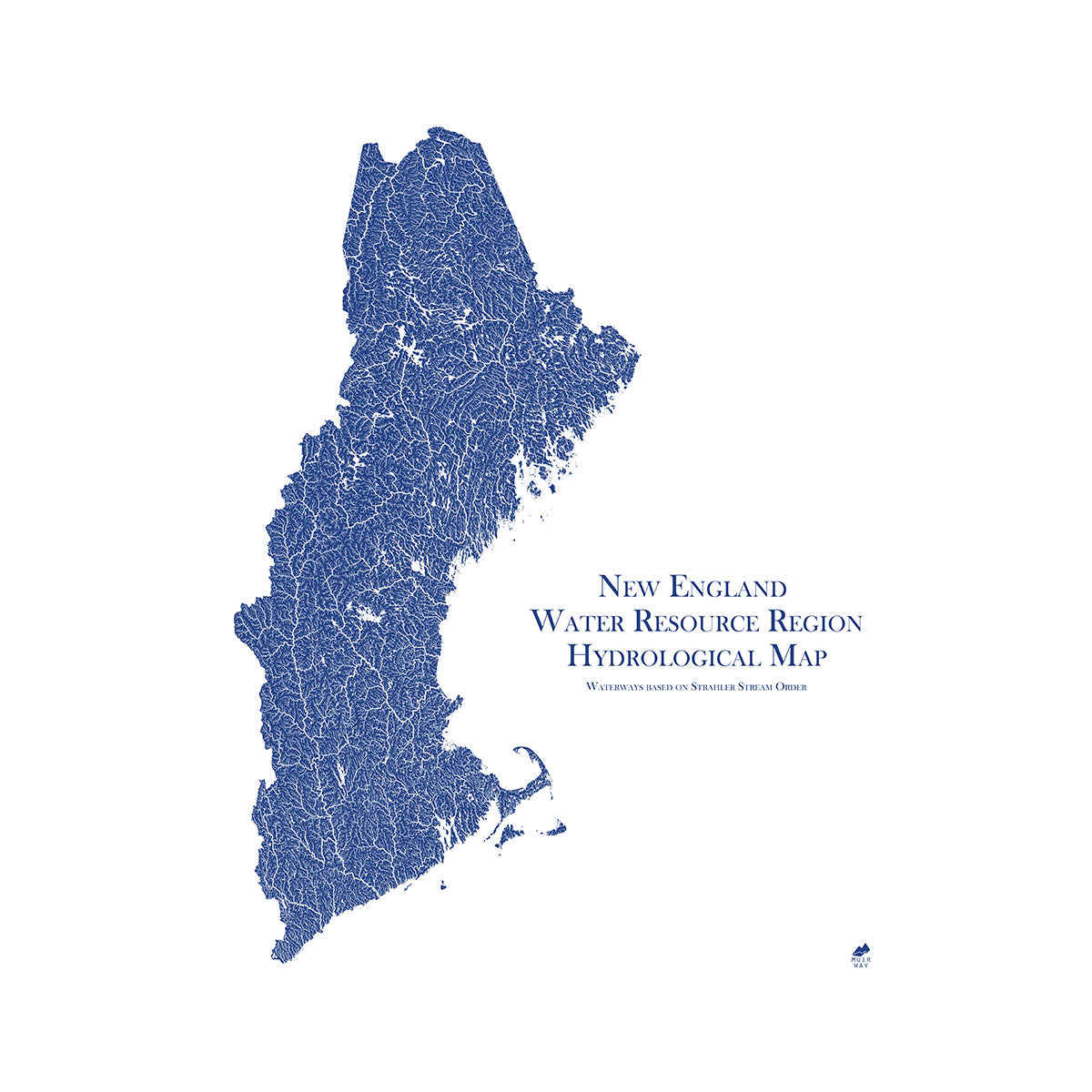 New England Regional Hydrology Map