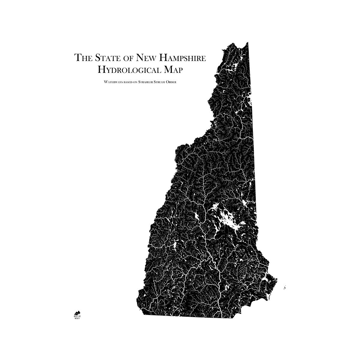 New Hampshire Hydrological Map