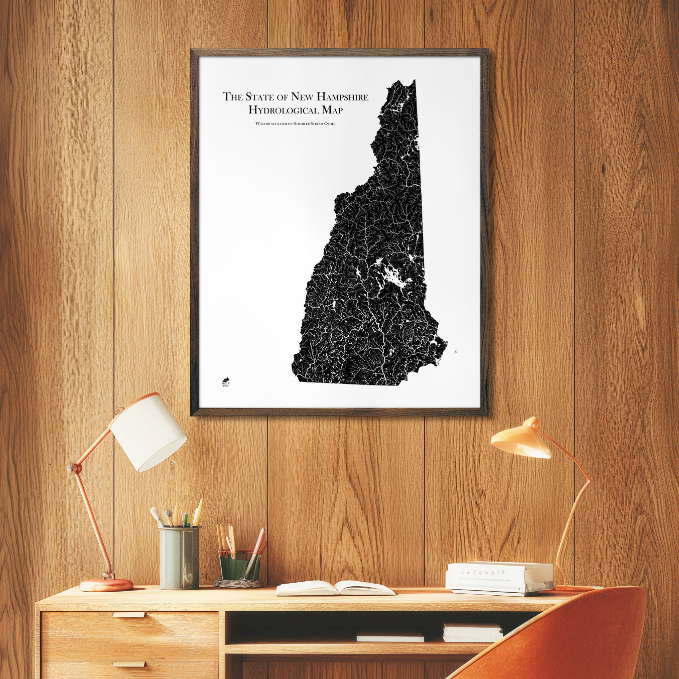 New Hampshire Hydrological Map