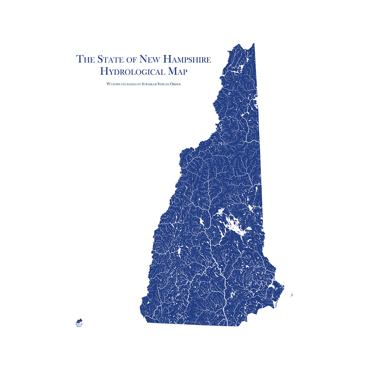 New Hampshire Hydrology Map