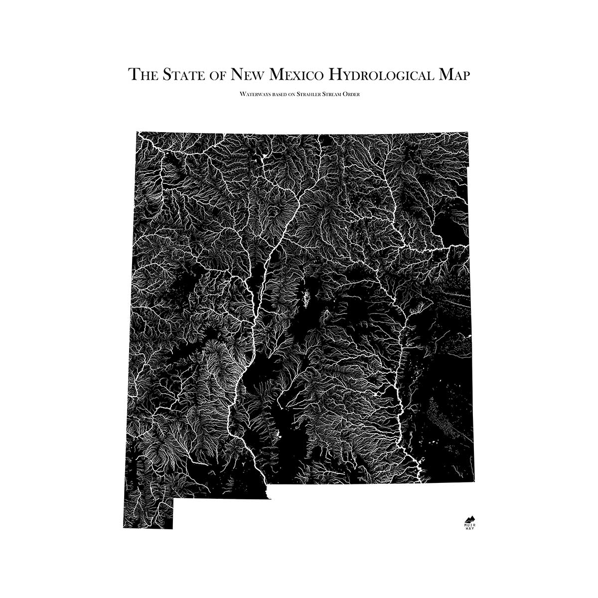 New Mexico Hydrological Map