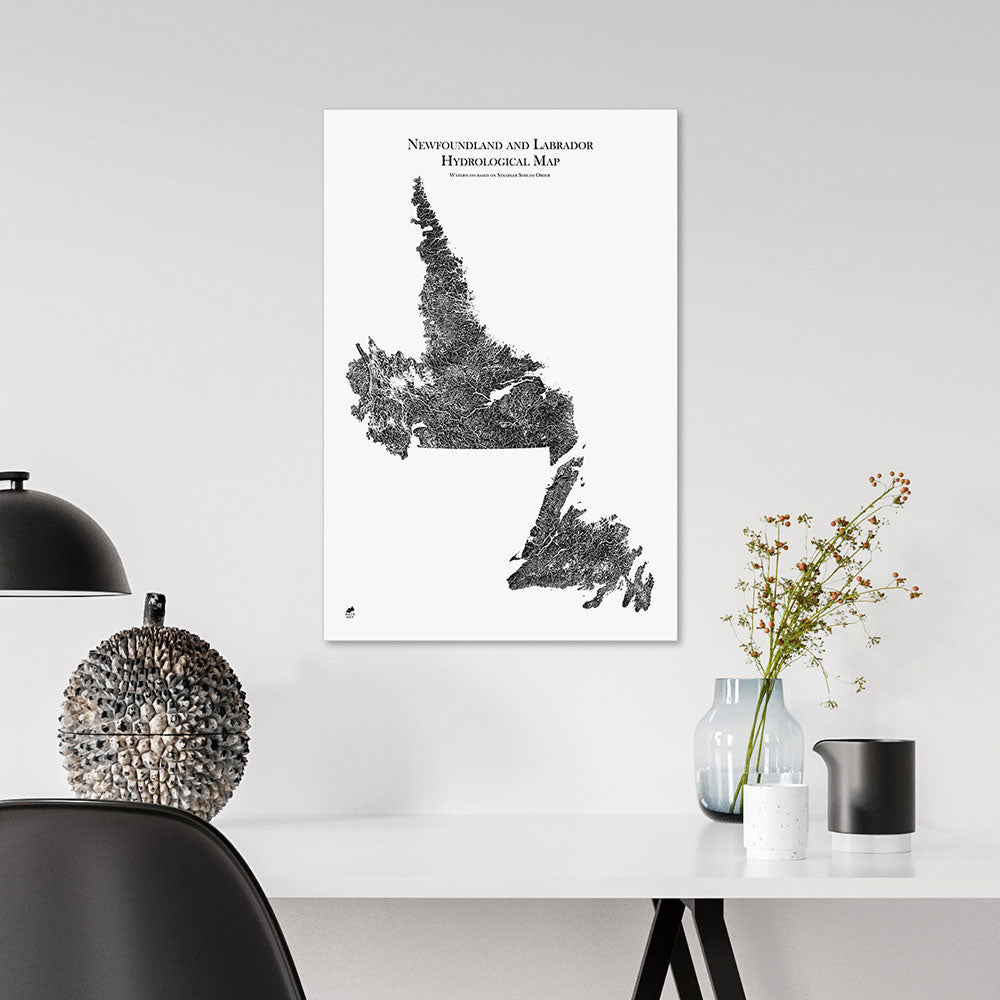 Newfoundland-and-Labrador-Hydrology-Map-black-14x21-canvas.jpg