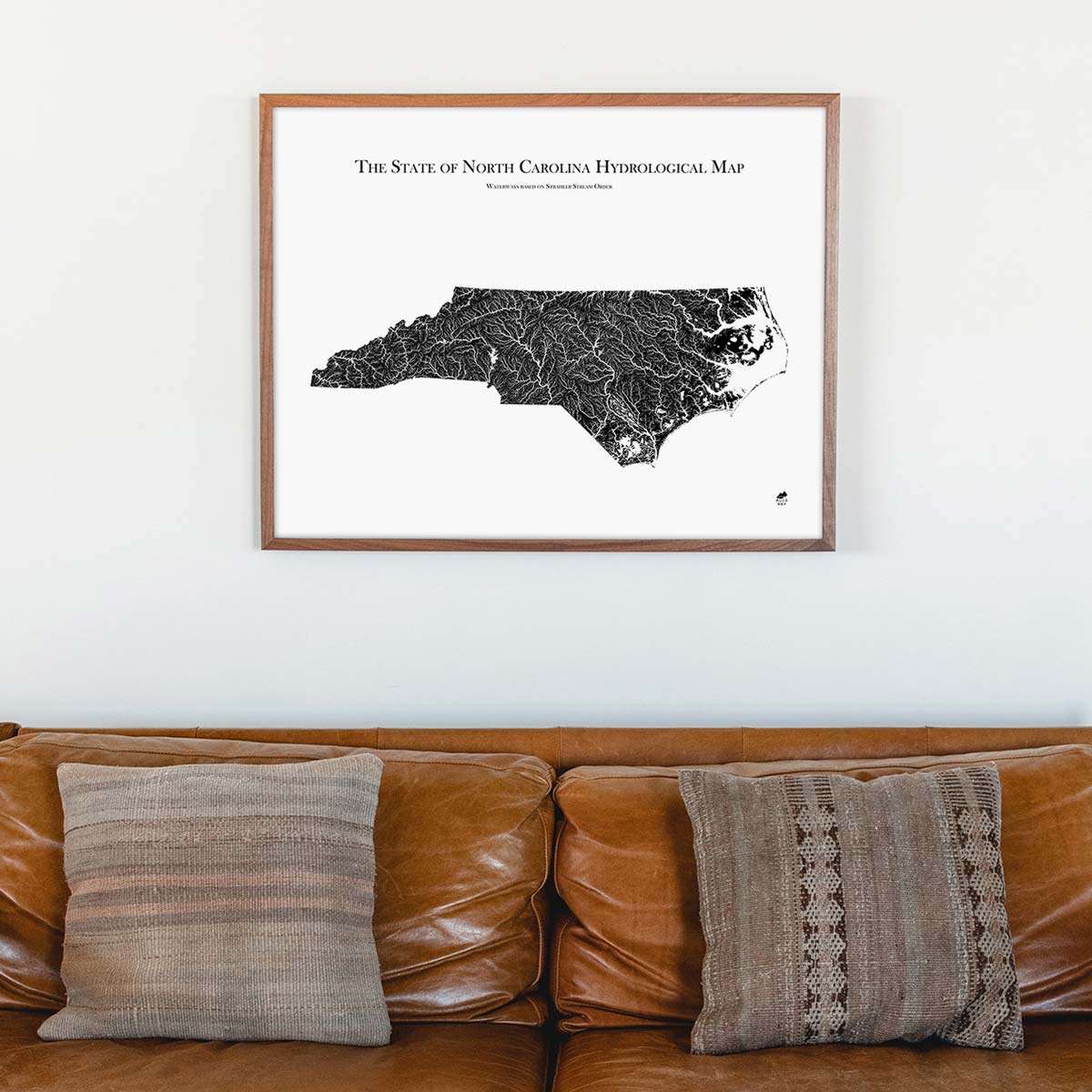 North Carolina Hydrological Map