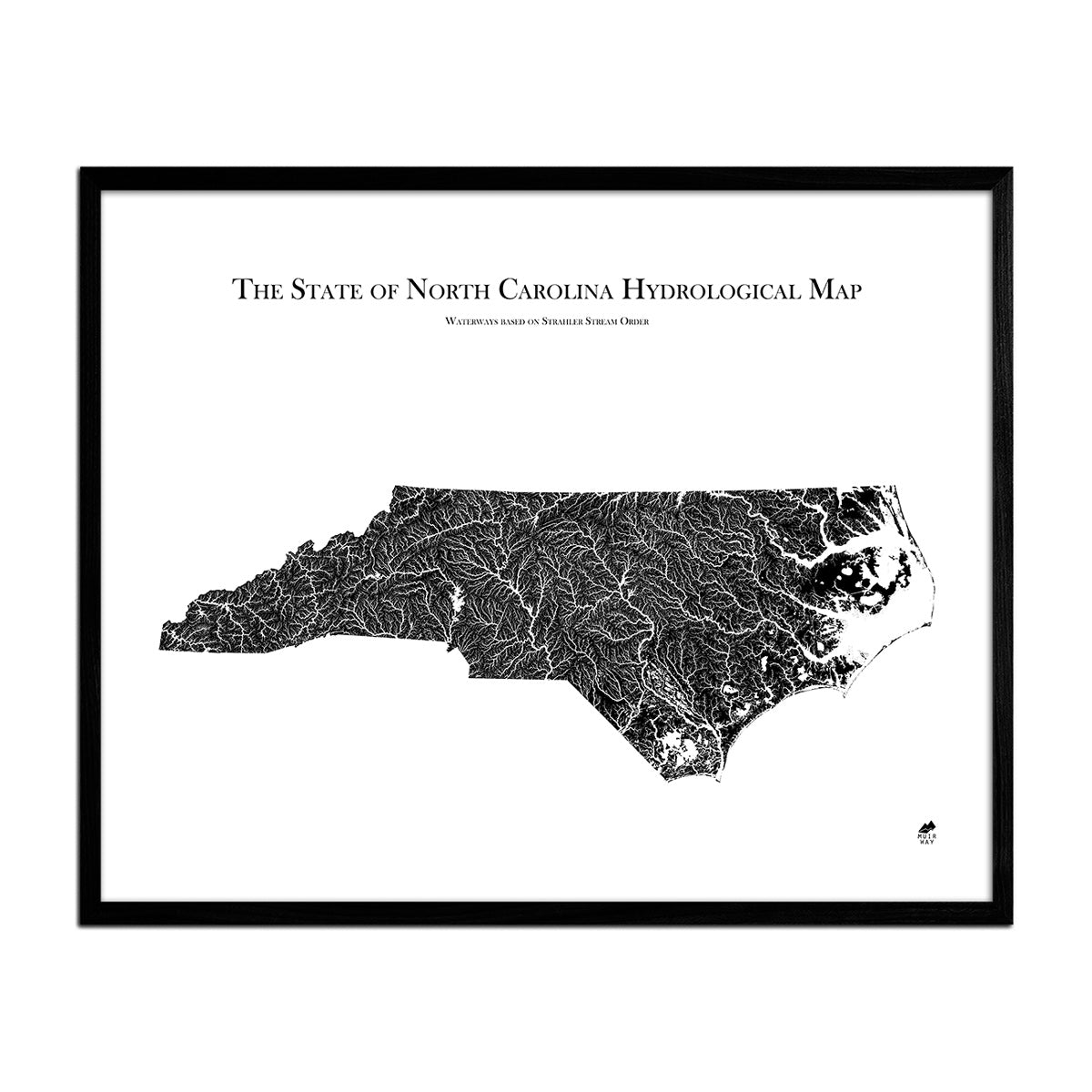 North Carolina Hydrological Map