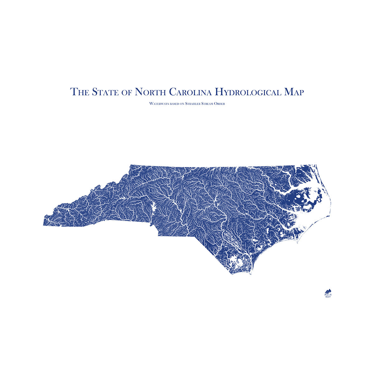 North Carolina Hydrology Map