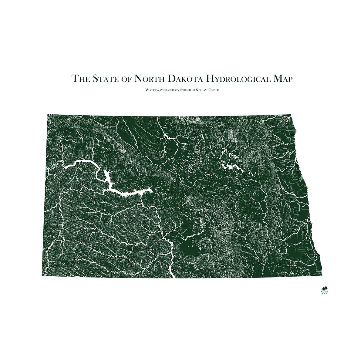 North Dakota Rivers Map