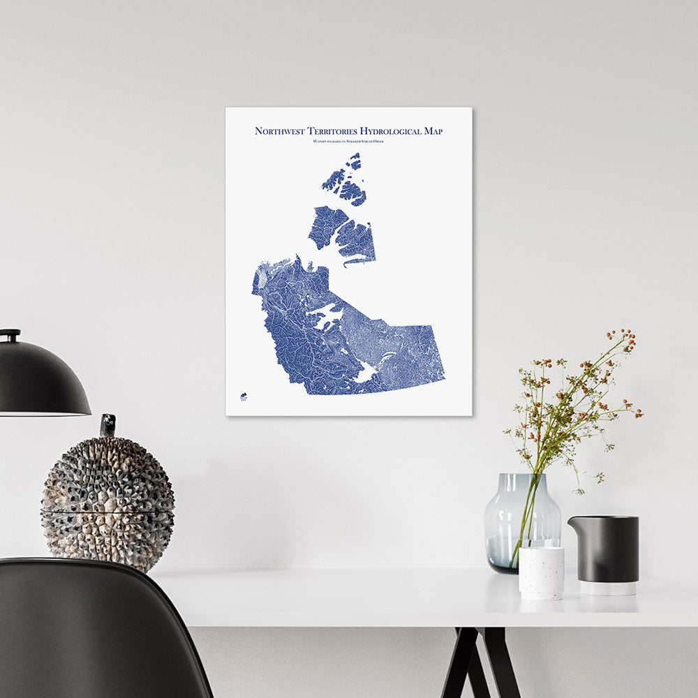 Northwest-Territories-Hydrology-Map-blue-16x20-canvas.jpg