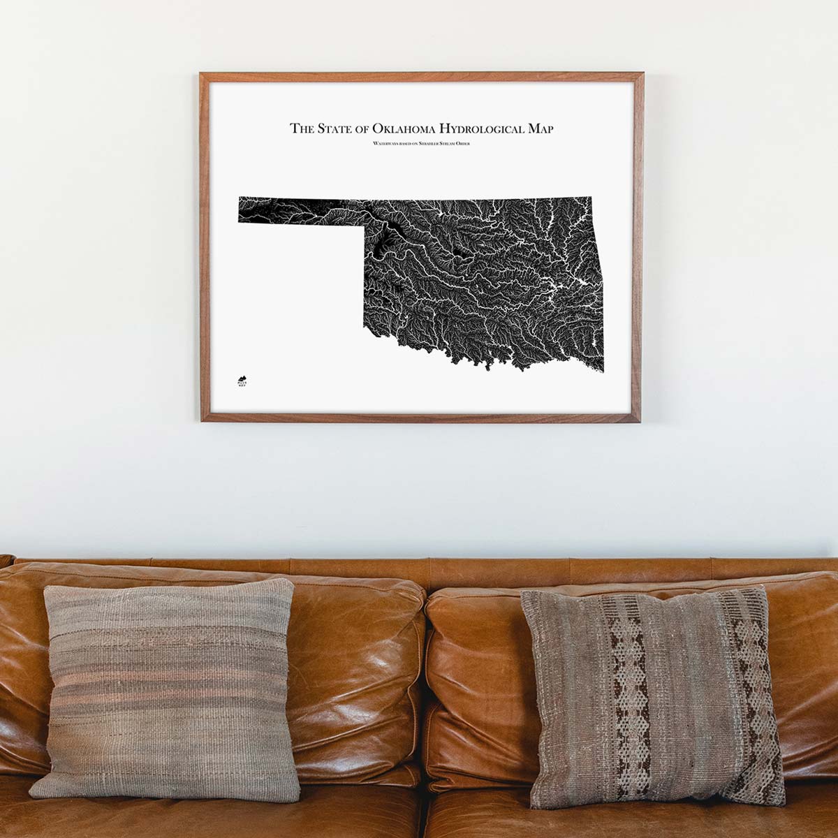 Oklahoma Hydrological Map