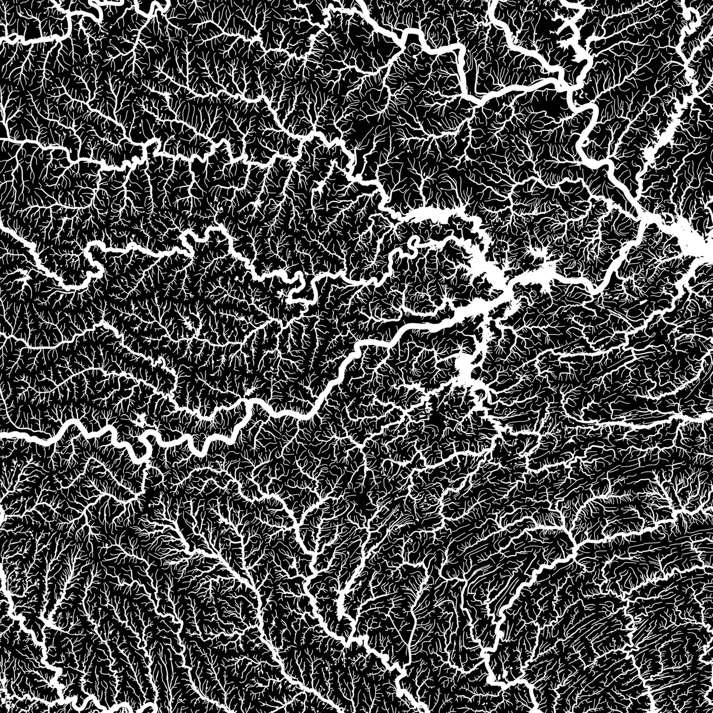 Oklahoma Hydrological Map