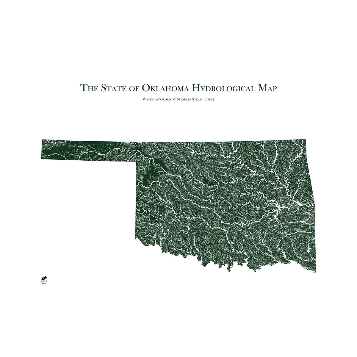 Oklahoma Rivers Map