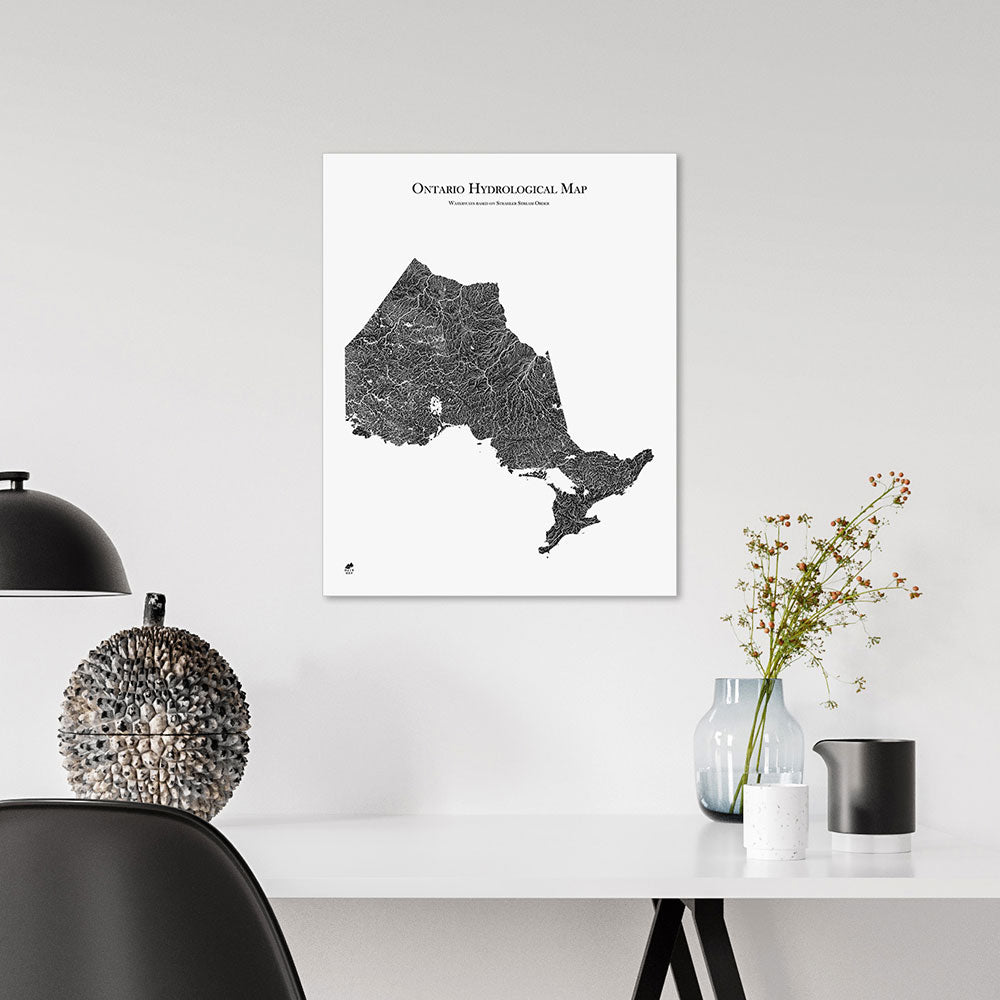 Ontario-Hydrology-Map-black-16x20-canvas.jpg