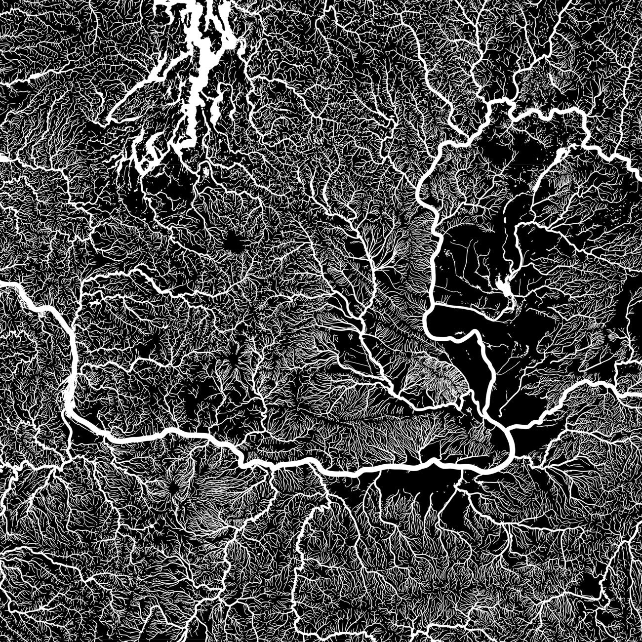 Pacific Northwest Regional Hydrological Map