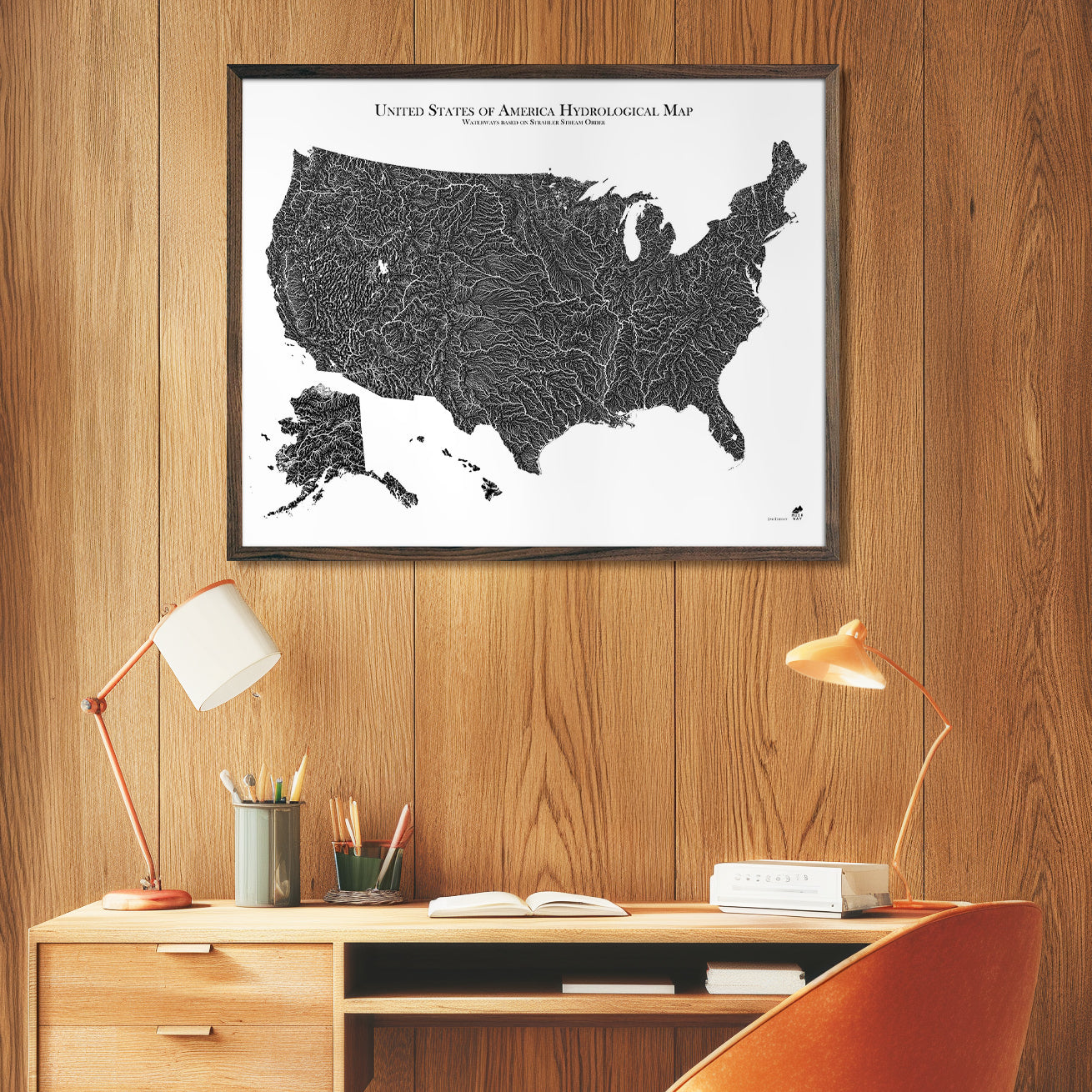 USA Hydrological Map